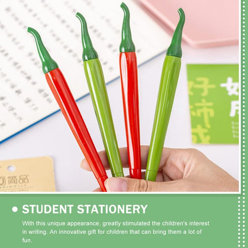 Operitacx 60 pcs Adorable Vegetable Cartoon Sign Pens, Pepper Chili Modeling, Home Portable Prize Writing Inks