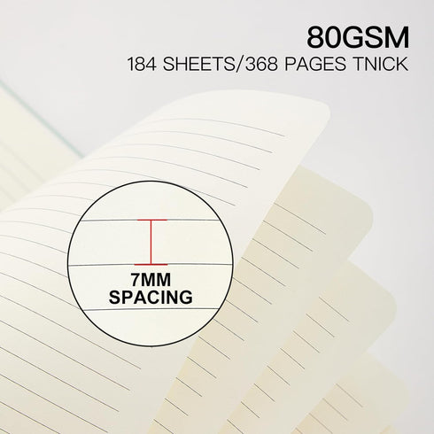 Lined Spiral Notebook, A5 College Ruled Journal Book for Note Taking, 160 Pages, 5.8x8.2 inch, Mint Green Office