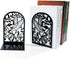 NDEMl Hummingbird Black Silhouette bookend, Creative Metal Hollow Bookstand, Bookshelf Folder for Desktop Study Storage