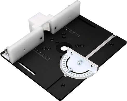 AQFNEB Aluminum Alloy Router Flip Board, Metal Woodworking Insert Base Plate for Router Table Saw, Flip Top Router