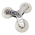 Replacement Stair Climbing Wheel, Plastic Silent Rotatable Shopping Laundry Cart Wheel, Trolley Climbing Triangle Wheel