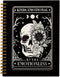 Tarot Skull Moon Sun Notebook, Kinda Emotional Kinda Emotionless Motivational Skeleton Journals, Flower Hardcover