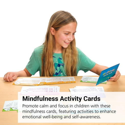Really Good Stuff Mindfulness Activity Cards for Students, Set of 40 Mindful Activities & Exercises for Emotional