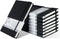 POPRUN 8 Pack Waterproof Leather Hardcover Lined Journal Notebooks, A5 Classic College Ruled for Writing, 5.5 x 8.3