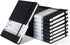 POPRUN 8 Pack Waterproof Leather Hardcover Lined Journal Notebooks, A5 Classic College Ruled for Writing, 5.5 x 8.3