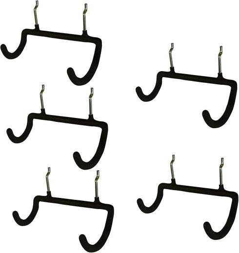 5PCS Pegboard Drill Holder with Double Hooks and Accessories Bag for Power Tools