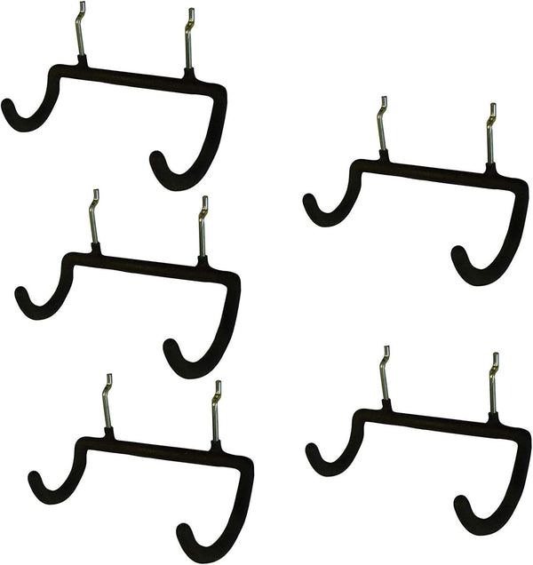 5PCS Pegboard Drill Holder with Double Hooks and Accessories Bag for Power Tools