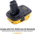 Lasica 2Pack DCA1820 18V to 20V Adapter, Compatible with DEWALT 18V XRP Tools and Dewalt 20V Max Battery