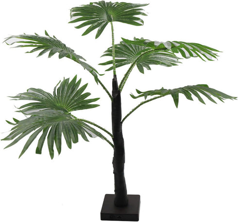 Setups Artificial Palms Tree with LED Light Decorative Table Lamp Decoration for Outdoor Indoor Party Backyard Deck