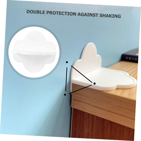 8pcs Kisangel Furniture Wall Anchors Self-adhesive Proofing Straps for Bookcases Cabinets and Tv Stands No Drilling