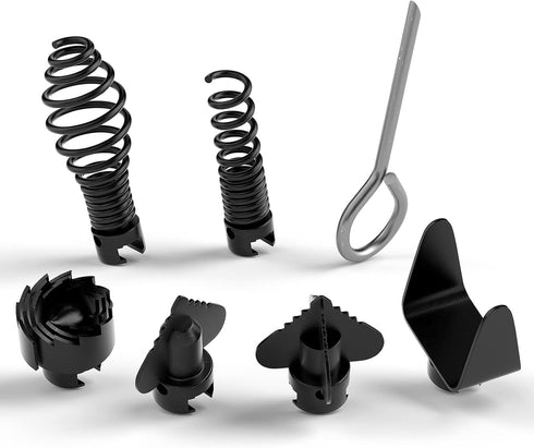 7PCS Drain Cleaner Combination Cutter Head Set, 16mm Manganese Steel for Drain Cleaning Machines