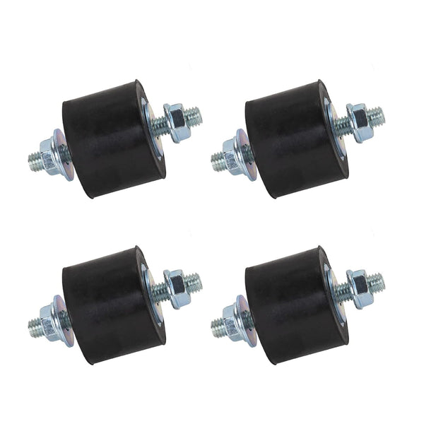 Rubber Studs Shock Absorber M8 40x30mm, 4 Pack Anti Vibration Isolator Mounts for Air Compressors, Garage Motor