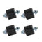 Rubber Studs Shock Absorber M8 40x30mm, 4 Pack Anti Vibration Isolator Mounts for Air Compressors, Garage Motor