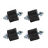 Rubber Studs Shock Absorber M8 40x30mm, 4 Pack Anti Vibration Isolator Mounts for Air Compressors, Garage Motor