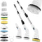 Electric Spin Scrubber - Household Cleaning Brush with 8 Heads, 51.2in Extendable