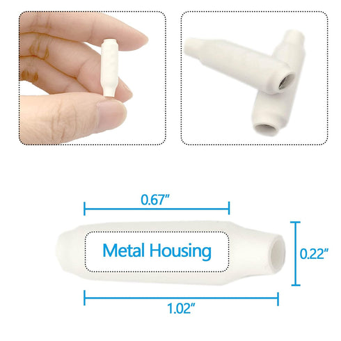 Low Voltage Wire B Connectors with Gel for Telephone Alarm Wire Crimp Bean Splice, 100pcs Wet Blue + 100pcs Dry White