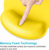 Dapesuom Ergonomic Mouse Pad with Wrist Support, Comfortable Memory Foam for Easy Typing Relief, Yellow