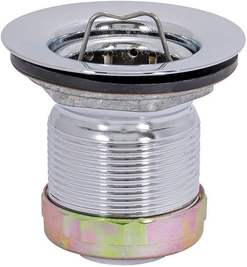 EZ-FLO 3 Inch Removable Kitchen Sink Strainer Drain, Stainless Steel, 1-7/8 Inch to 2-1/4 Inch Opening