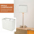 Generic Linen Lampshade Cordless Table Lamp Shade Square Lampshades for Table Lamps Linen Rectangular Lamp Shade