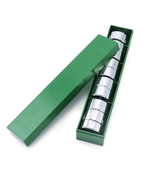 QWORK Lab Slotted Mass Set, Chromium-Plated Metal Weights, Total 1000g - Includes 9 Weights (100g Each) & Hanger