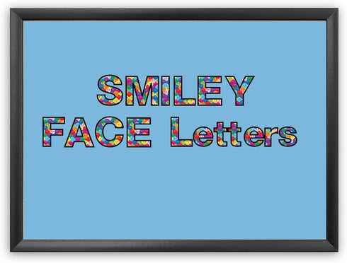 Hygloss Products 3 Inch Bulletin Board Letters and Numbers – Punch Out Smiley Faces Design Combo – 350 Pieces