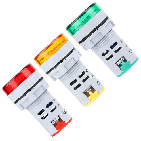 DROK AC 500V Voltage Meter, 3pcs AC 60-500V Digital Larger LED Screen Voltmeter