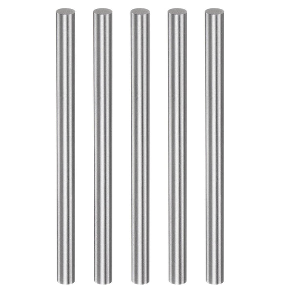 5pcs Round Rods, 6.4mm x 100mm High Speed Steel (HSS) Lathe Bar Stock for DIY Craft Tools