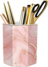WAVEYU Cute Desk Pen Holder, Ceramic Pencil Cup Marker Holder, Makeup Brush Holders for Home, School & Office