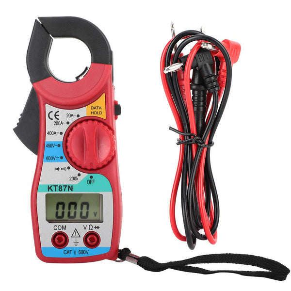 Digital Clamp Meter, Auto Ranging Multimeter for AC DC Current, Voltage, Temperature, Resistance, Diodes, Alligator