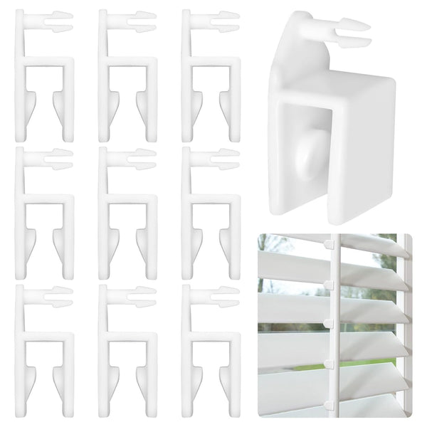 HEBRAR Shutter Clips for Vinyl Shutter Repair Parts Connectors,1558 Rear Connector Shutter Cufflink