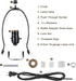 2 Sets Canomo Black Lamp Wiring Kit Includes All Adapters and Side Hole Lamp Socket Allow You to Make a Unique Bottle