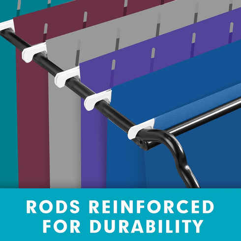 RAZCC 60 Pack Hanging File Folders, Legal Size Reinforced for Bulky Files with Adjustable Tabs