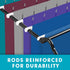 RAZCC 60 Pack Hanging File Folders, Legal Size Reinforced for Bulky Files with Adjustable Tabs