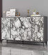 Yancorp 16"x120" White and Black Contact Paper, Removable Wallpaper for Black and White Marble Countertops