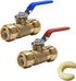 (Pack of 2) EFIELD 1/2 Inch Push-Fit Full Port Ball Valve for Hot and Cold Water with Disconnect Clip