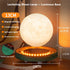 KIYOMING 360 3 Levitating Moon Lamp Floating Saturn Lamp with Transparent Luminous Light Base Suspension Rotation