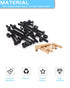 ALLWIN 16 Set Set M6x16/40/60/80 mm Crib Screws Hardware Replacement Kit - Baby Bed Frame Bolts,Barrel Nuts&Wooden