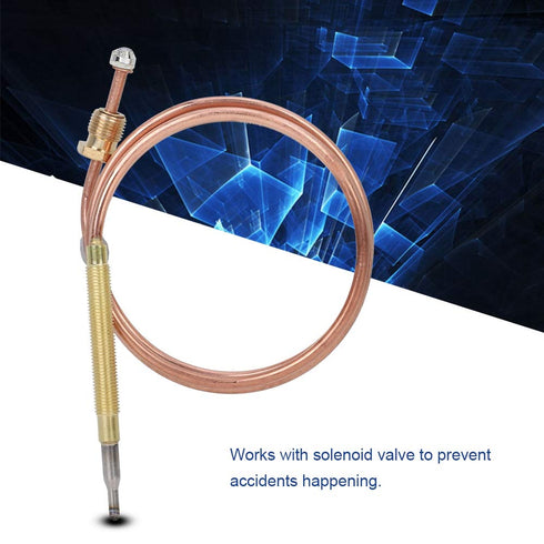 900mm Universal Thermocouples, Replacement Probe with 5pcs Nuts for Induction Cooker and Heating Devices