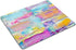 Smooffly Multicolor Mousepad with Abstract Print, Oil Paints Cover, Rainbow Yellow White Violet Pink Blue Purple