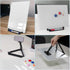 Magnetic Glass Whiteboard Desktop, 16x12" Tabletop Dry Erase Board with Adjustable Stand, Portable