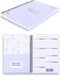 Monthly Budget Planner Book (Undated) with 12 Pockets for Income, Debt, Saving, Expense, and Bill Tracker, Purple