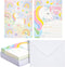 Kids Thank You Cards Unicorn Fill-In-the-Blank - 5.5 x 4.25 in Pink