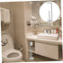 TEHAUX Vertical Paper Towel Rack Storage Roll Paper Holder for Bathroom and Kitchen Non- Base Modern Design for Easy