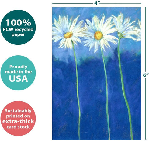 Tree-Free Greetings All Occasion Cards - 12 Artful Designs with White Envelopes, Made in USA, 100% Recycled