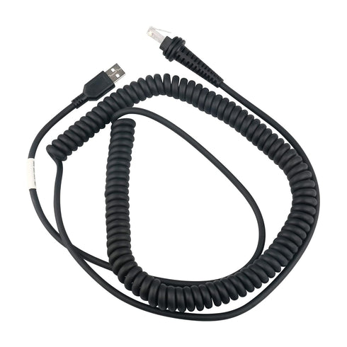 VOTTAN Spiral Cable RJ45 to USB Barcode Scanner Cable for Honeywell Xenon