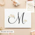All That Glitters Invitations Set 10 Womens Personalized Stationary Folded Note Cards - Monogram Gift for Women