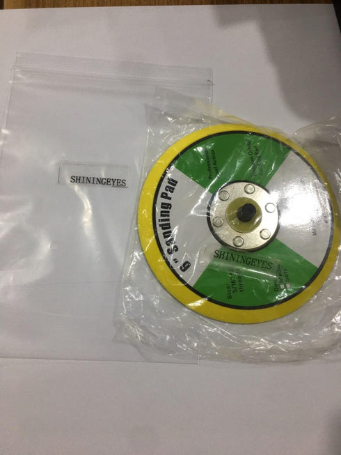 1Pcs 6in Vinyl Faced PSA Backing Pad 6" Plate 5/16" 24 Thread for Air Orbital Sander and Polisher