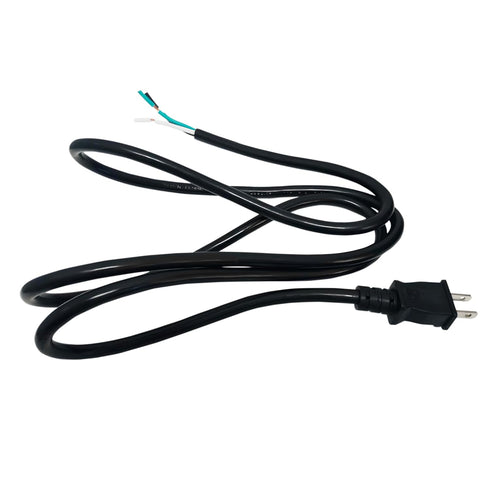 OCS Parts NEMA 5-15 16-Gauge 3-Wire Power Tool Cord - 6 Feet Replacement SJTW Cord with Open End