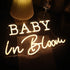 Baby In Bloom Neon Signs Led Gender Reveal Party Boy/Girl Decorations Neon