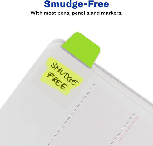 Avery Mini Ultra Tabs, 1" x 1.5", 2-Side Writable, Assorted Neon Colors, 80 Repositionable Tabs